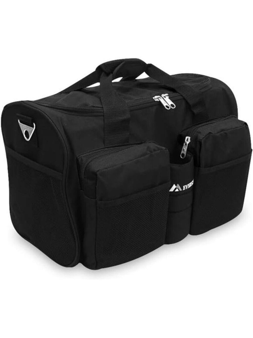 Gym Bag Sports Duffel Bag Black Workout Travel Bag with Wet Pocket Shoes